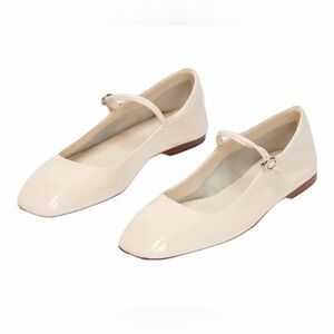 Aeyde Elegant Cream Mary Jane Flats
